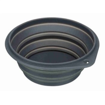   Trixie Travel Bowl – összecsukható szilikon utazó tál kutyáknak (0,5 l / Ø14 cm), (fekete)