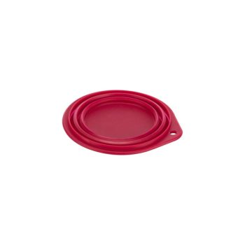   Trixie Travel Bowl – összecsukható szilikon utazó tál kutyáknak (0,5 l / Ø14 cm), (piros)