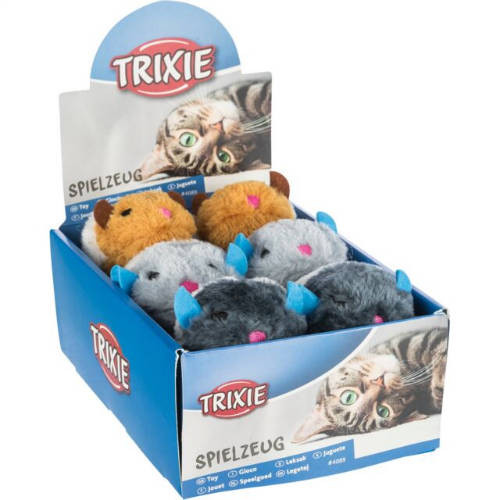 Trixie Wriggle Toy felhúzható, kúszó mozgású macskajáték 8 cm-es figurában