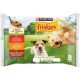 Friskies alutasak Adult Dog Marha, Csirke, Bárány 4x85 g Aszpikos válogatás