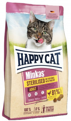 Happy Cat Minkas Sterilised - baromfi 1,5 kg 