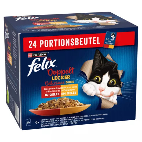 Felix Fantastic Duo alutasak Multipack Házias válogatás aszpikban 24x85g