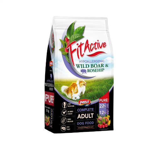  FitActive PURE 12kg Hypoallergenic Wild Boar&Rosehip (vaddisznó, csipkebogyó)