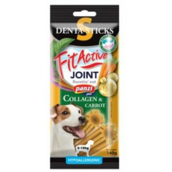   FitActive SNACK Denta-Sticks JOINT S 140 g Hypoallergenic Kollagén,Répa (Collagen+Carrot)