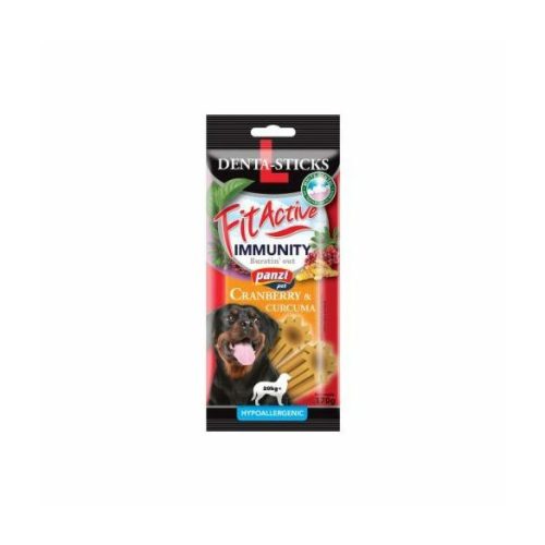 FitActive Denta-Sticks Immunity L vörösáfonyás fogápoló rágórúd kutyáknak 170 g