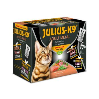   JULIUS K-9 CAT SPECIAL PACK 12×100g (lazac+tonhal & csirke+pulyka)