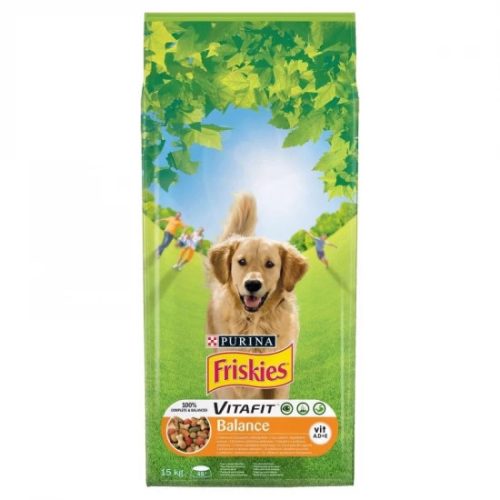 Friskies száraz kutyaeledel - Balance csirke és marha zöldséggel 15 kg 