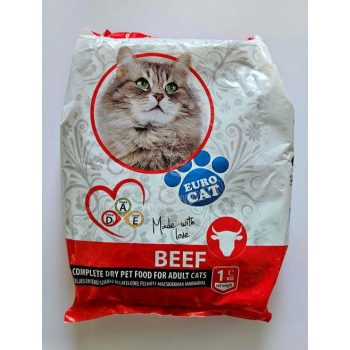 EURO CAT Száraz táp - marhás 1kg