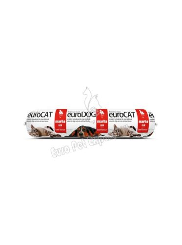 EURO DOG marha ízesítésű szalámi rúd kutyáknak és macskáknak, 1 kg-os kiszerelés
