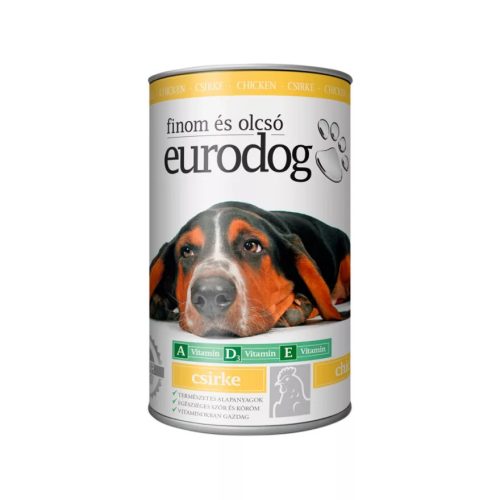 EURO DOG kutyakonzerv 1240g csirkehússal