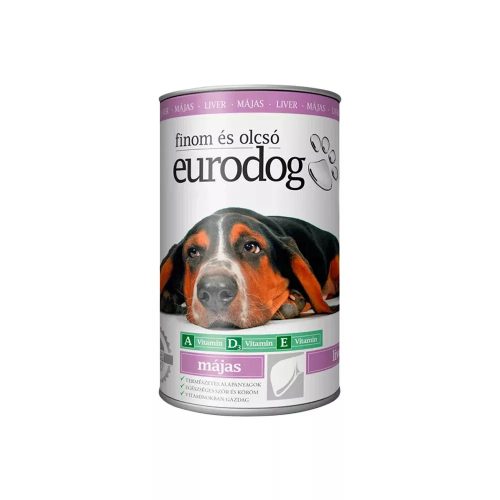 EURO DOG kutyakonzerv májjal 415g