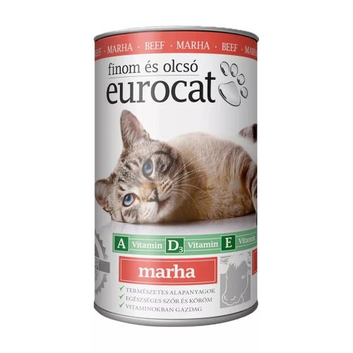 Euro Cat Konzerv Macskáknak (Marha) - 415 g