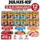 JULIUS - K9 macska - nedveseledel (csirke-pulyka,pisztráng,marha-máj) felnőtt macskák részére csomagajánlat 12x415g