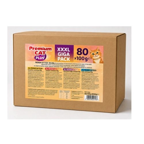 Premium Cat Alutasak Multipack – (Baromfi, Marha, Baromfi & Máj, Hal) – 80×100 g
